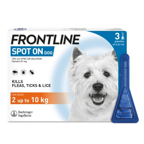FRONTLINE SPOT ON FLEA AND TICK TREATMENT FOR DOGS