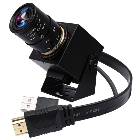 ELP 4K USB HDMI Camera H.265 H.264 MJPEG 30fps 3840*2160 USB Video Microscope IMX415 Industrial CCTV Camera